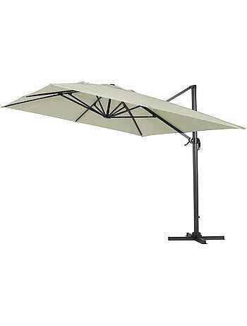 Parasol de jardin déporté en aluminium
