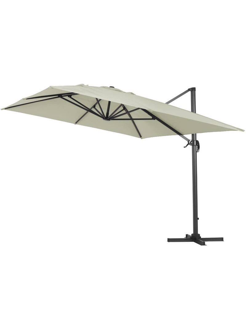 Parasol de jardin déporté en aluminium Ecru - Kiabi