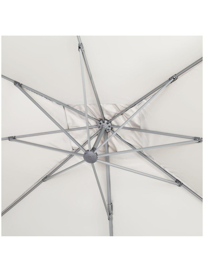 Parasol de jardin déporté en aluminium Ecru - Kiabi