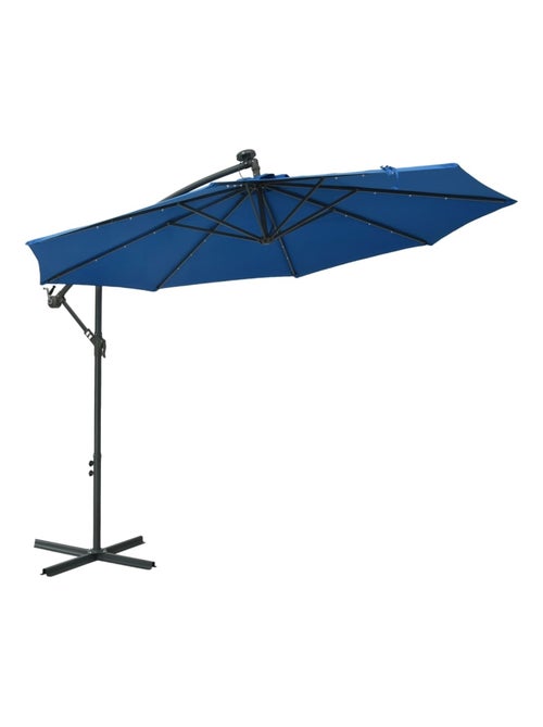 Parasol déporté Ø 300 cm avec éclairage LED - Kiabi Parasol déporté Ø 300 cm avec éclairage LED - Kiabi