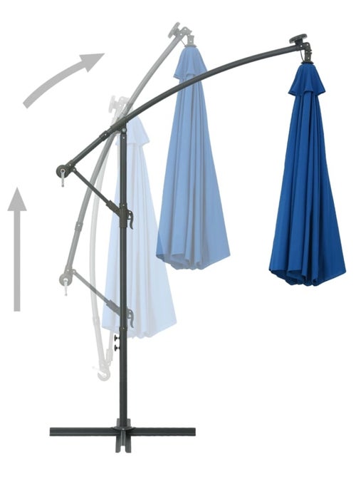 Parasol déporté Ø 300 cm avec éclairage LED - Kiabi Parasol déporté Ø 300 cm avec éclairage LED - Kiabi