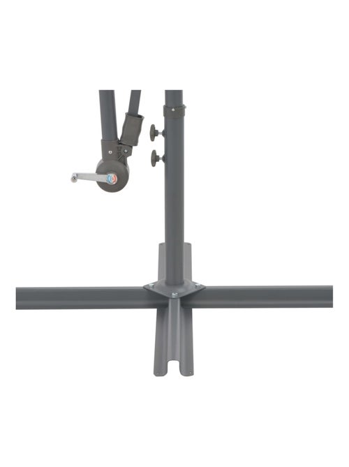 Parasol déporté Ø 300 cm avec éclairage LED - Kiabi Parasol déporté Ø 300 cm avec éclairage LED - Kiabi
