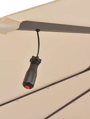 Parasol déporté Ø 300 cm avec éclairage LED
