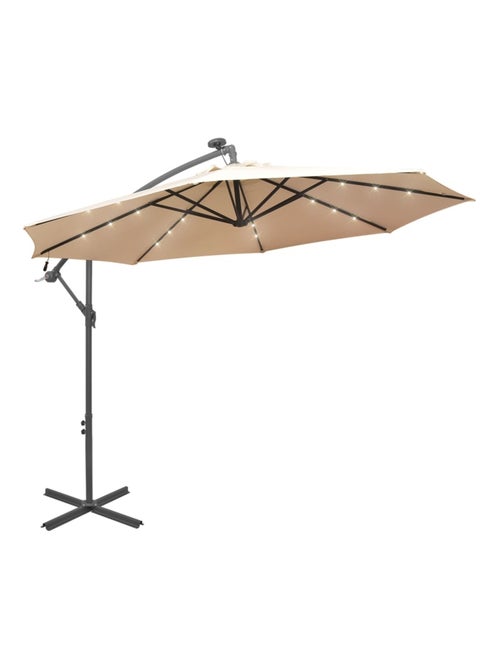 Parasol déporté Ø 300 cm avec éclairage LED - Kiabi