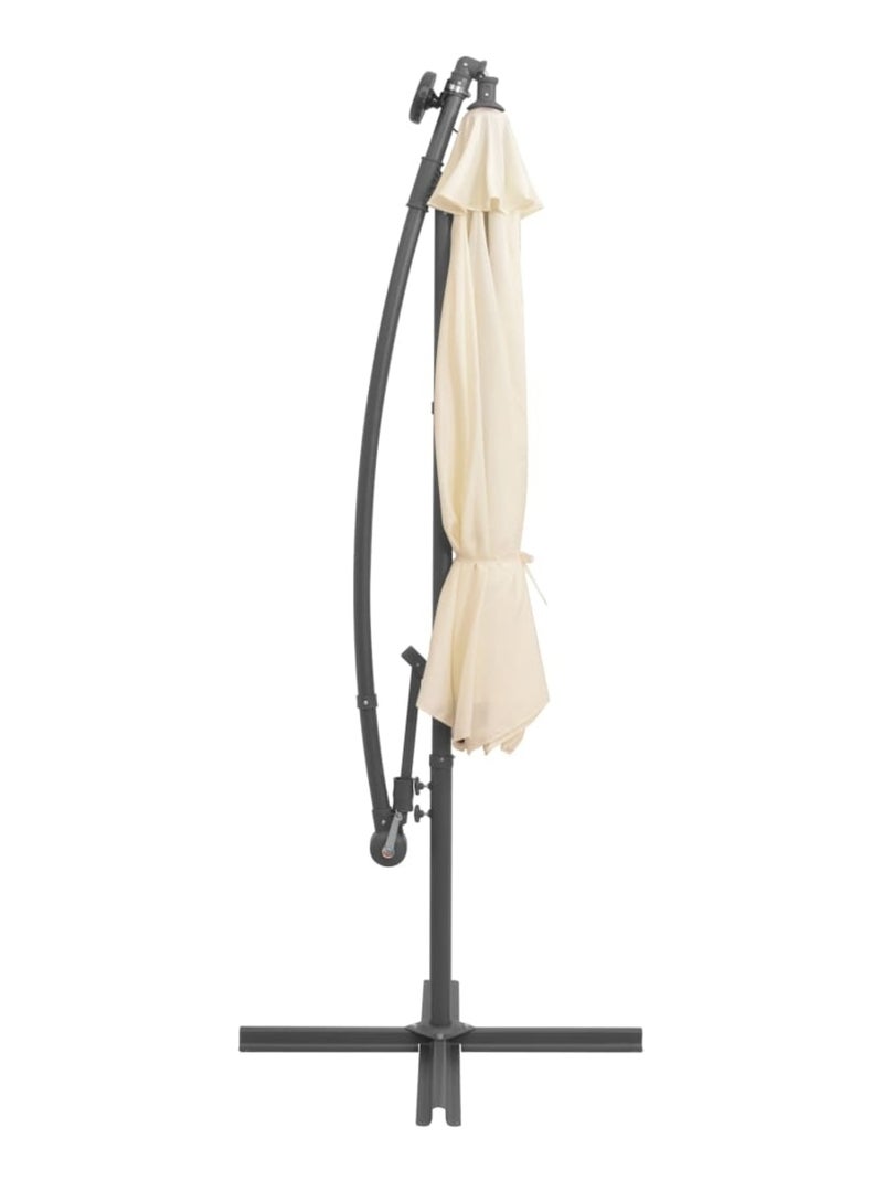 Parasol déporté Ø 300 cm avec éclairage LED Sable - Kiabi