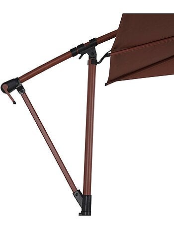 Parasol déporté carré inclinable 2,5x2,5m MANOA