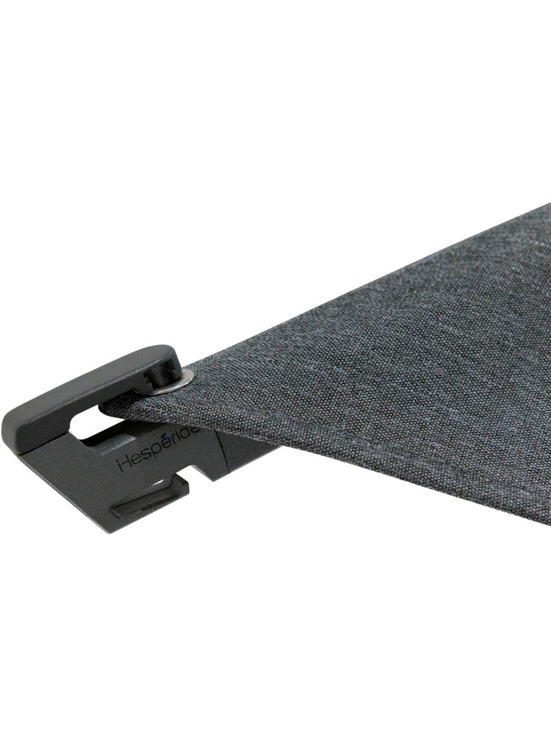 Parasol déporté rectangulaire inclinable 4x3m multi-toiles MELHIA gris anthracite - Kiabi