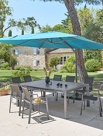 Parasol déporté rectangulaire Melhia