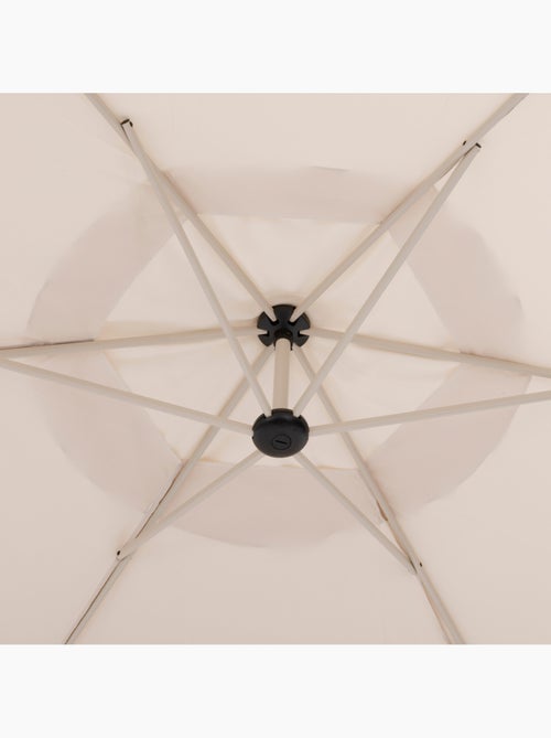Parasol déporté rond 3m en aluminium rotation 360° MANOA - Kiabi Parasol déporté rond 3m en aluminium rotation 360° MANOA - Kiabi