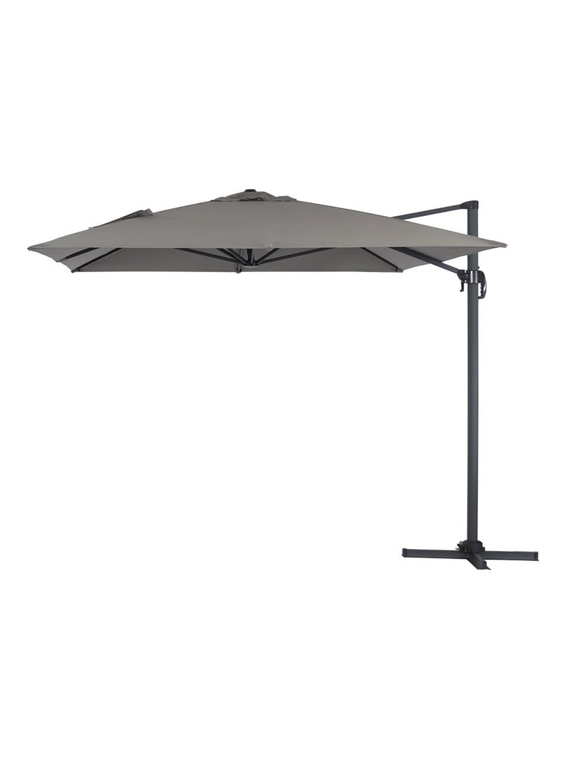 Parasol déporté "Sun 4" - 3 x 4 m - Gris Gris - Kiabi