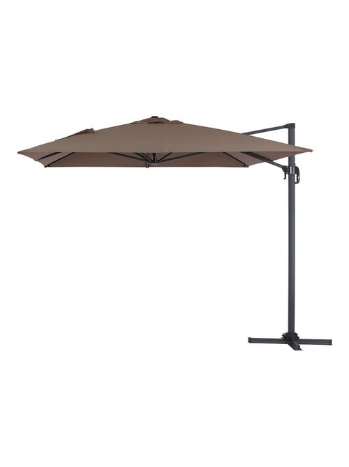 Parasol déporté "Sun 4" - 3 x 4 m - Taupe - Kiabi