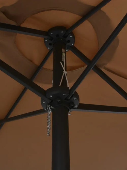 Parasol d'extérieur double toit et poteau en aluminium - Kiabi