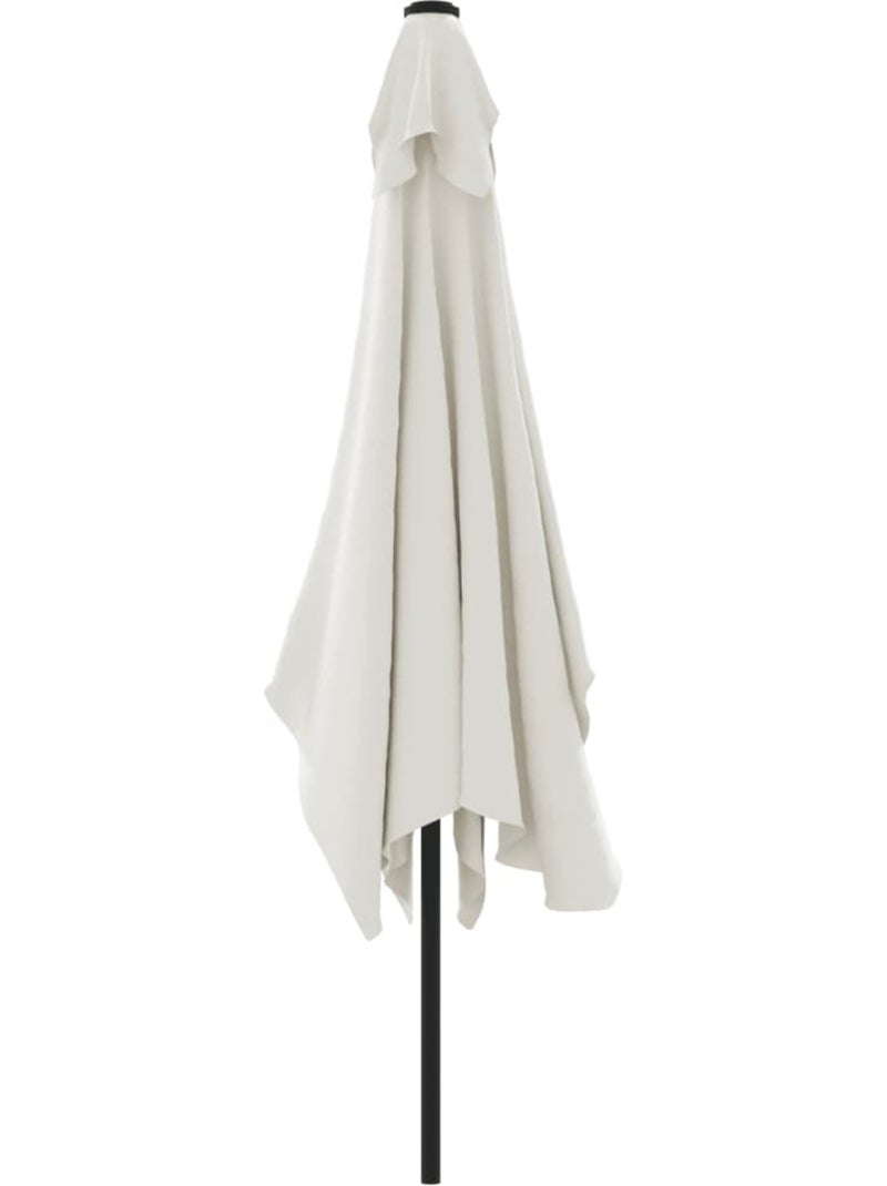 Parasol d'extérieur rectangulaire inclinable Blanc - Kiabi
