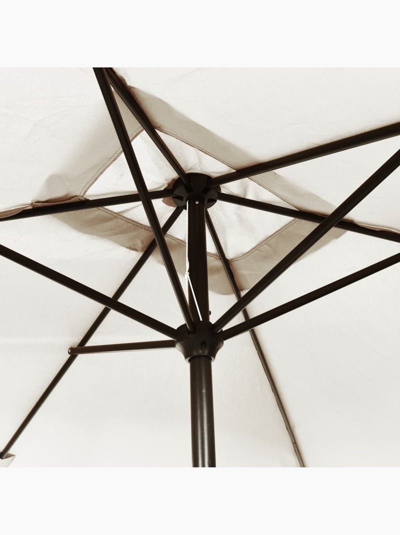 Parasol d'extérieur rectangulaire inclinable Blanc - Kiabi