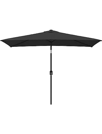 Parasol d'extérieur rectangulaire inclinable