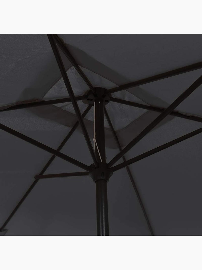 Parasol d'extérieur rectangulaire inclinable Noir - Kiabi