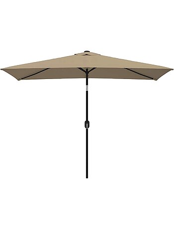 Parasol d'extérieur rectangulaire inclinable