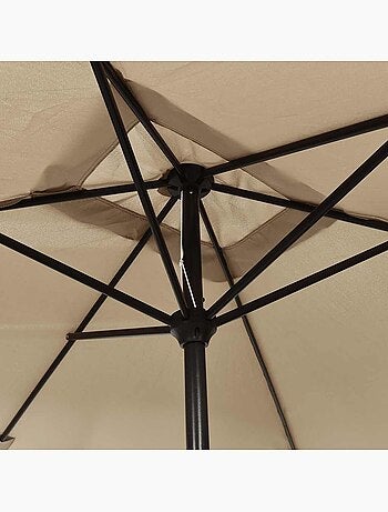 Parasol d'extérieur rectangulaire inclinable