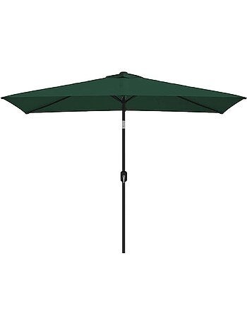 Parasol d'extérieur rectangulaire inclinable