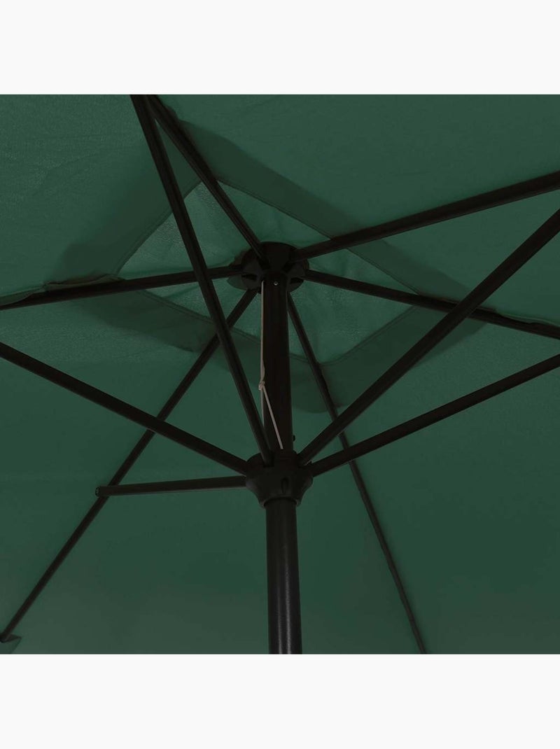 Parasol d'extérieur rectangulaire inclinable Vert - Kiabi