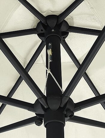 Parasol droit Ø 270 cm avec LED