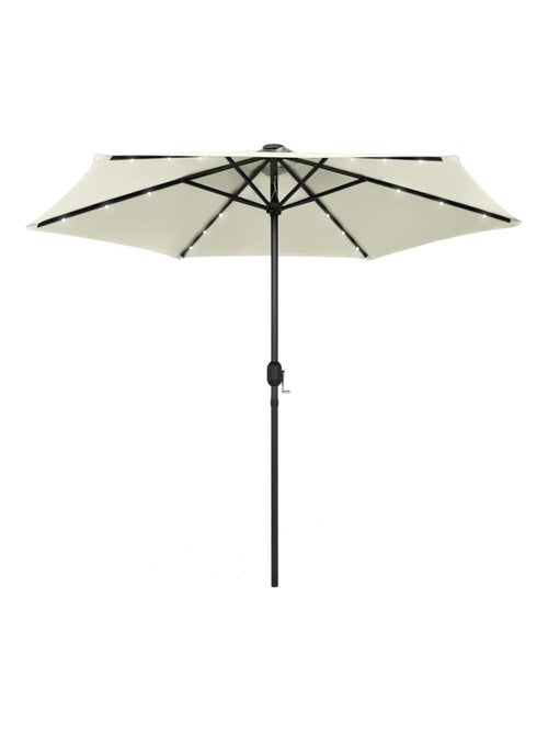 Parasol droit Ø 270 cm avec LED - Kiabi
