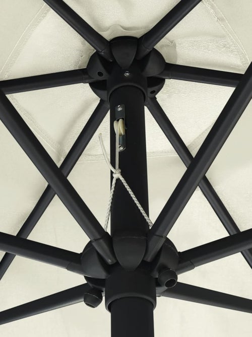 Parasol droit Ø 270 cm avec LED - Kiabi