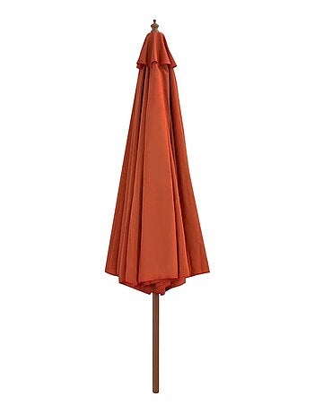 Parasol droit avec mât en bois Ø 350 cm