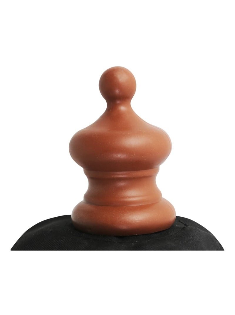 Parasol droit avec mât en bois Ø 350 cm Noir - Kiabi