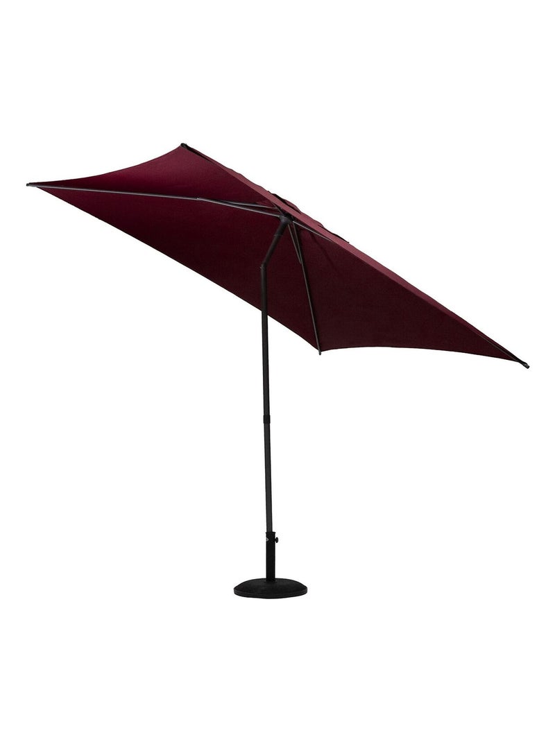 Parasol droit carré inclinable SOYA Bordeaux - Kiabi