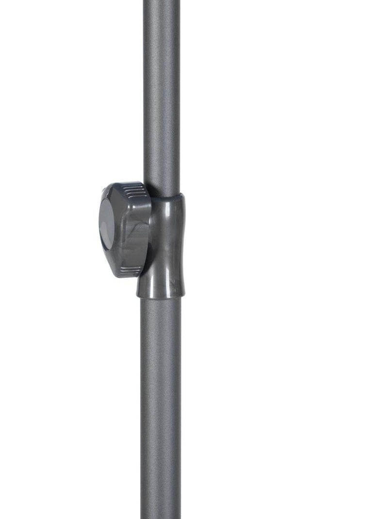 Parasol droit rond Bogota - Inclinable - Diam. 250 cm Bleu clair - Kiabi