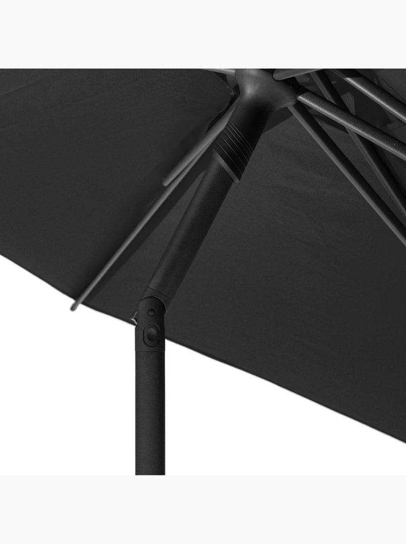 Parasol droit rond inclinable 2,7m SOYA Ardoise - Kiabi