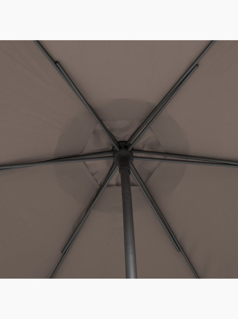 Parasol droit rond inclinable 2,7m SOYA Taupe - Kiabi