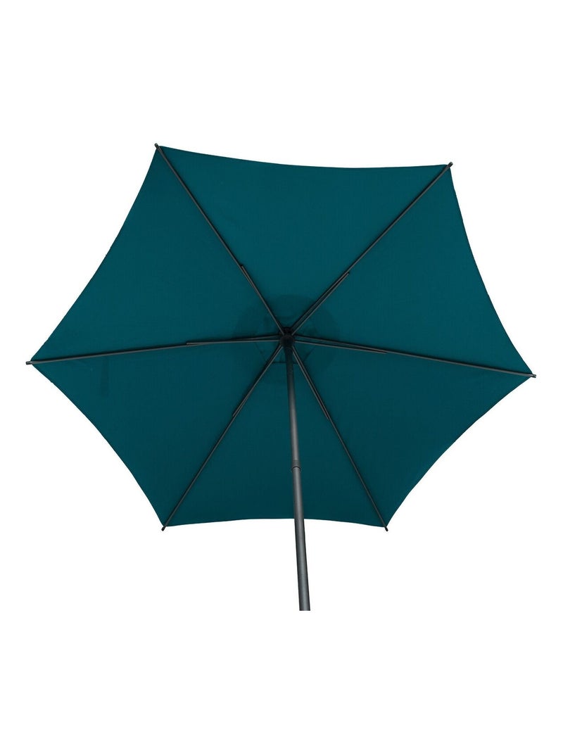 Parasol droit rond inclinable SOYA Bleu - Kiabi