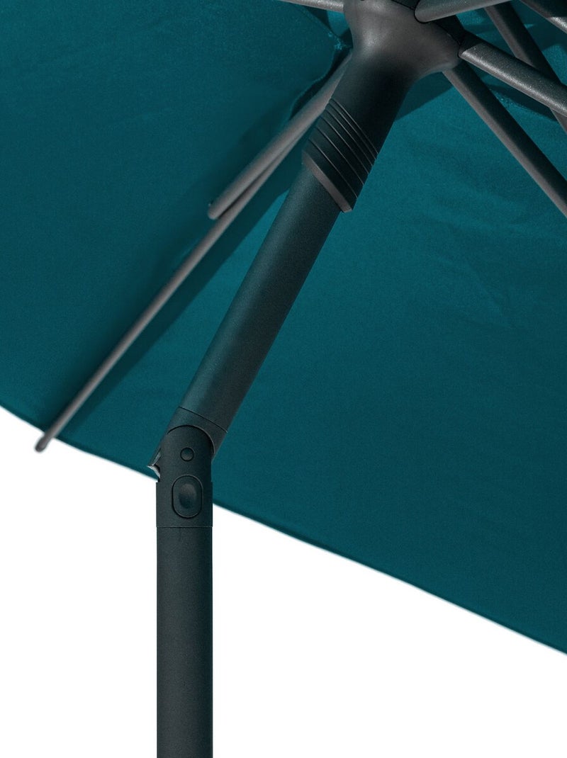 Parasol droit rond inclinable SOYA Bleu - Kiabi