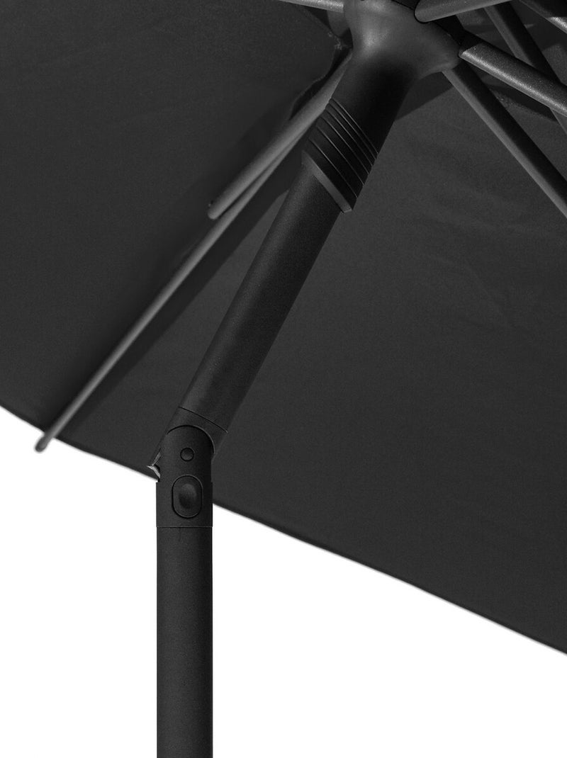Parasol droit rond inclinable SOYA Gris - Kiabi