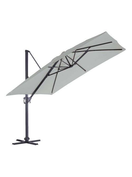 Parasol en Aluminium à Pied Déporté de 3 x 3 m - Kiabi Parasol en Aluminium à Pied Déporté de 3 x 3 m - Kiabi