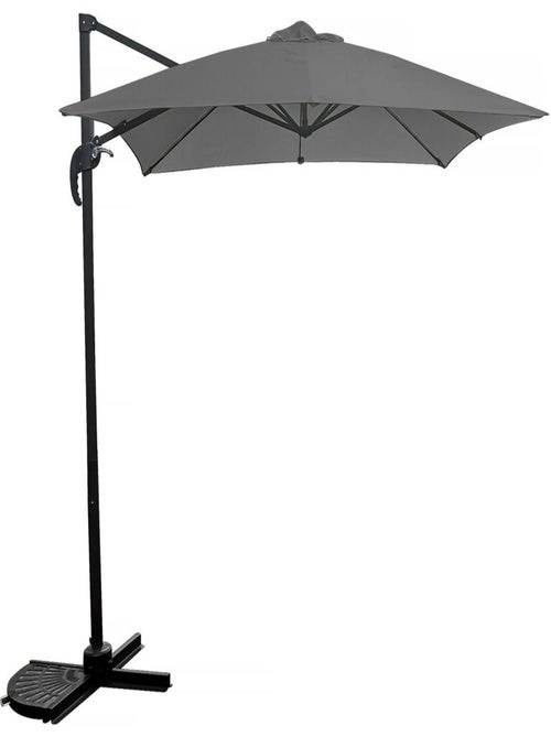 Parasol jardin déporté - 2.5 x 2.5 m - Gris - Kiabi