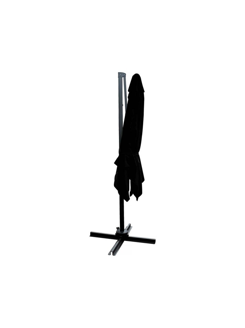 Parasol jardin déporté - 2.5 x 2.5 m - Noir Noir Noir - Kiabi