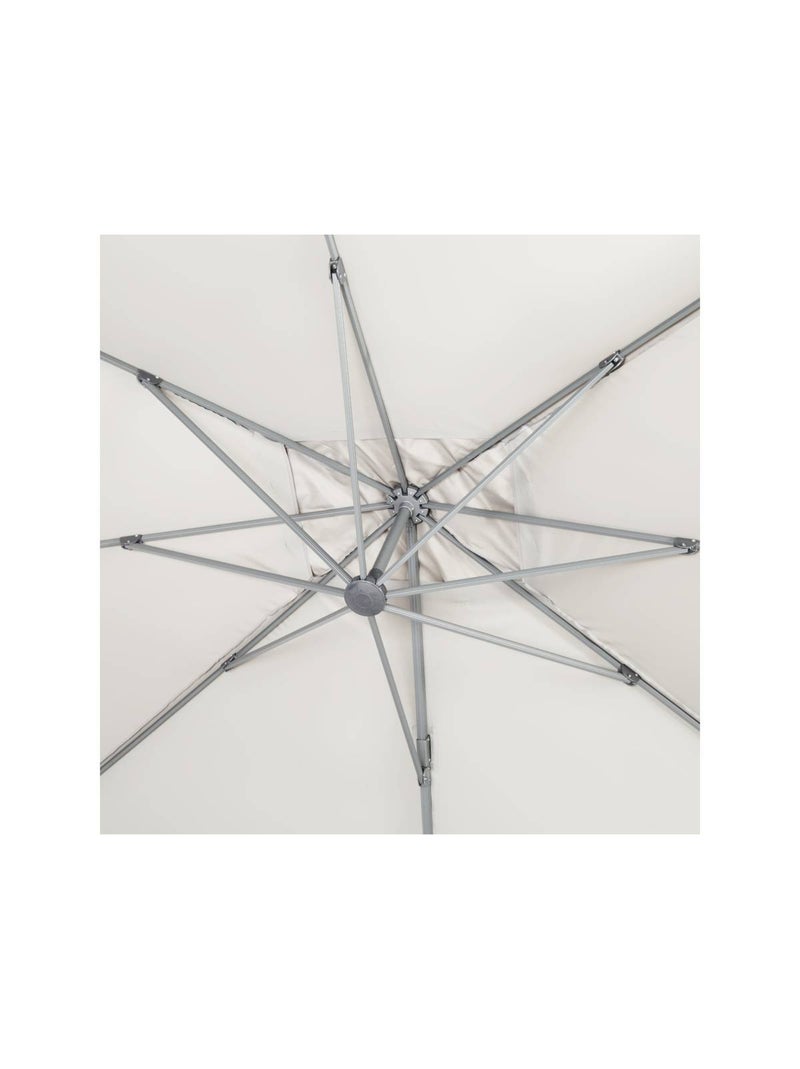 Parasol jardin déporté Alu Ecru - Kiabi