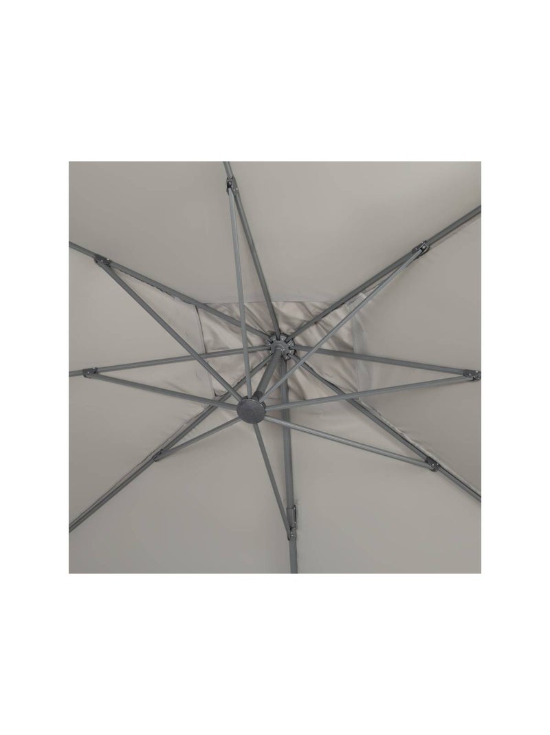 Parasol jardin déporté Alu Gris - Kiabi