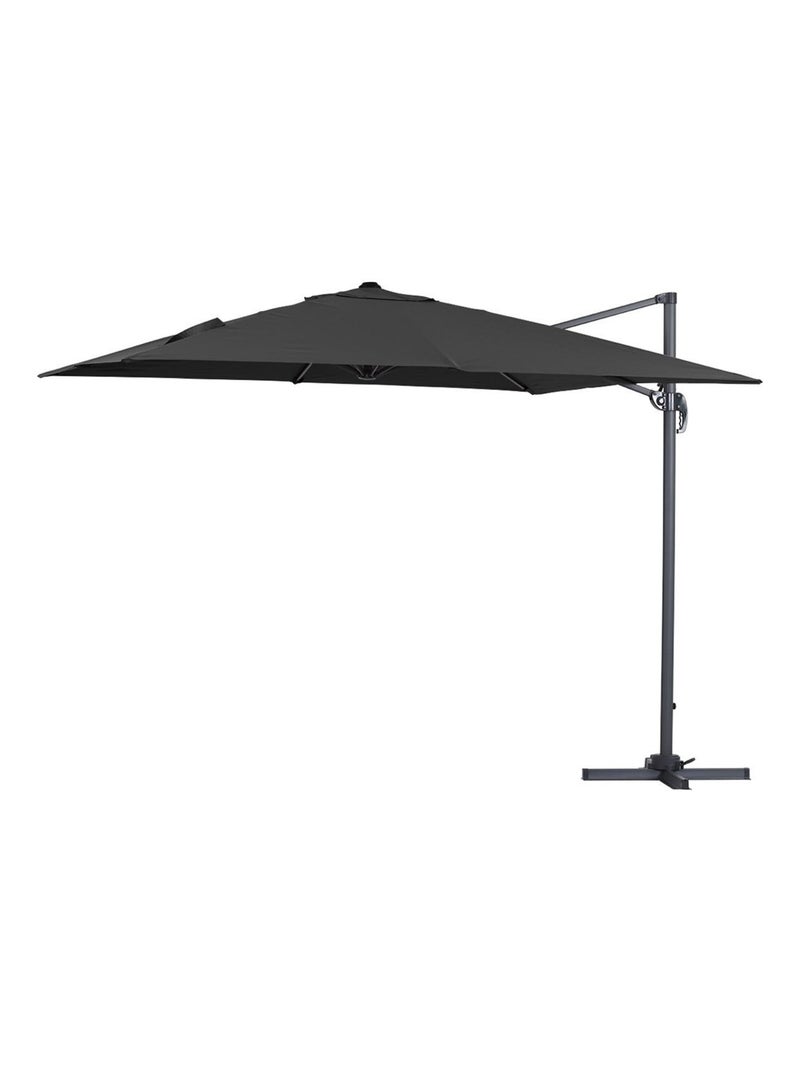 Parasol jardin déporté alu Noir Noir - Kiabi