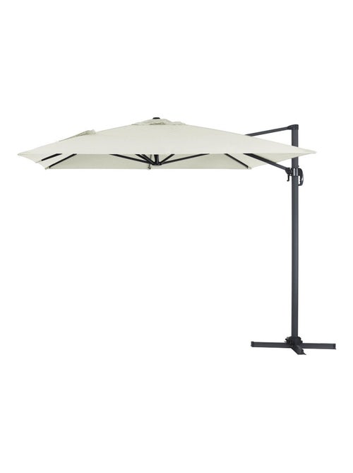 Parasol jardin déporté alu "Sun 4" 3 x 4 m - Ecru - Kiabi