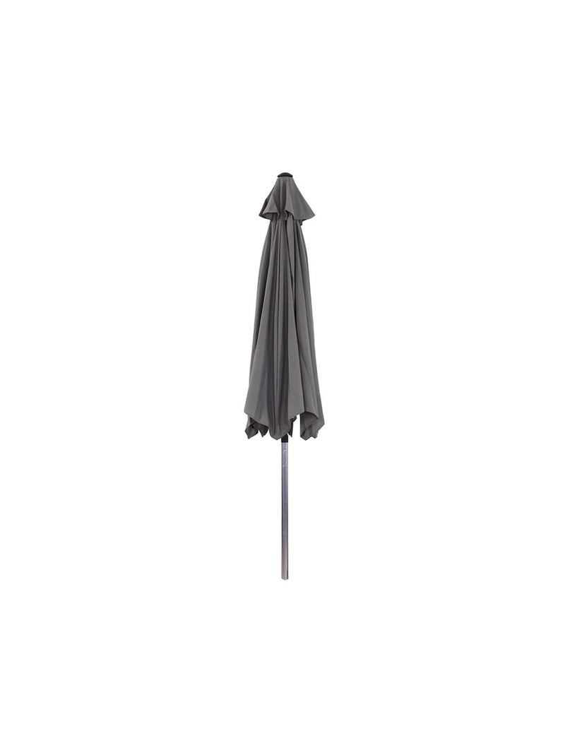 Parasol jardin droit Alu Gris - Kiabi