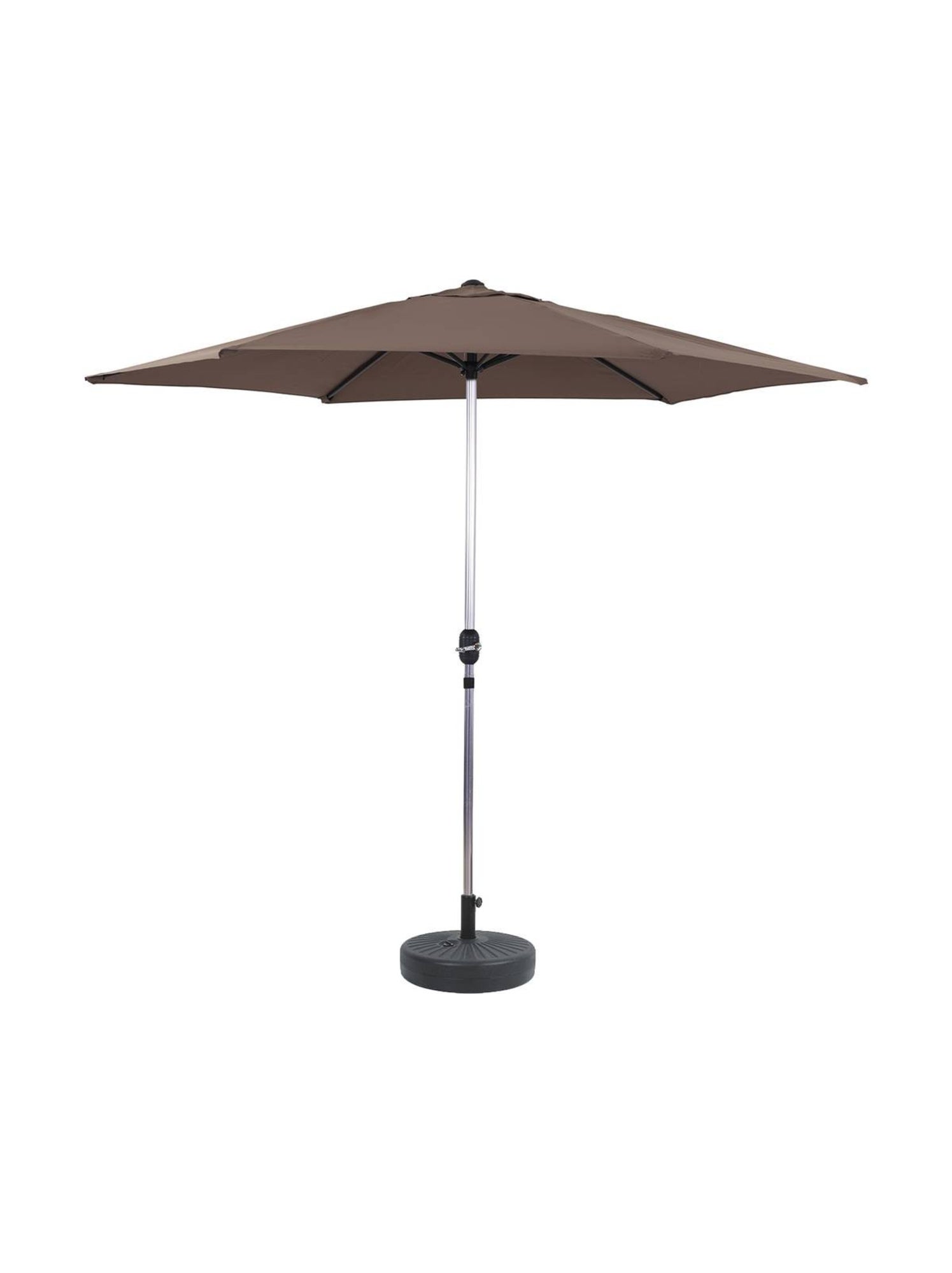 Parasol Droit Bois Taupe 3x3 M Gecko Jardin — Toile Polyester Déperlante — Système Corde/poulie — Sans Pied - 2
