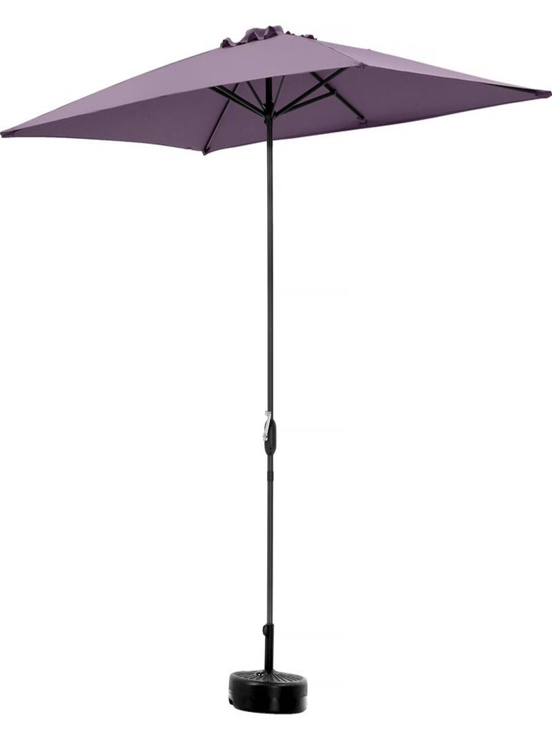 Parasol jardin "Sol 2" - Rectangle - 2 x 3 m - Violet Violet - Kiabi