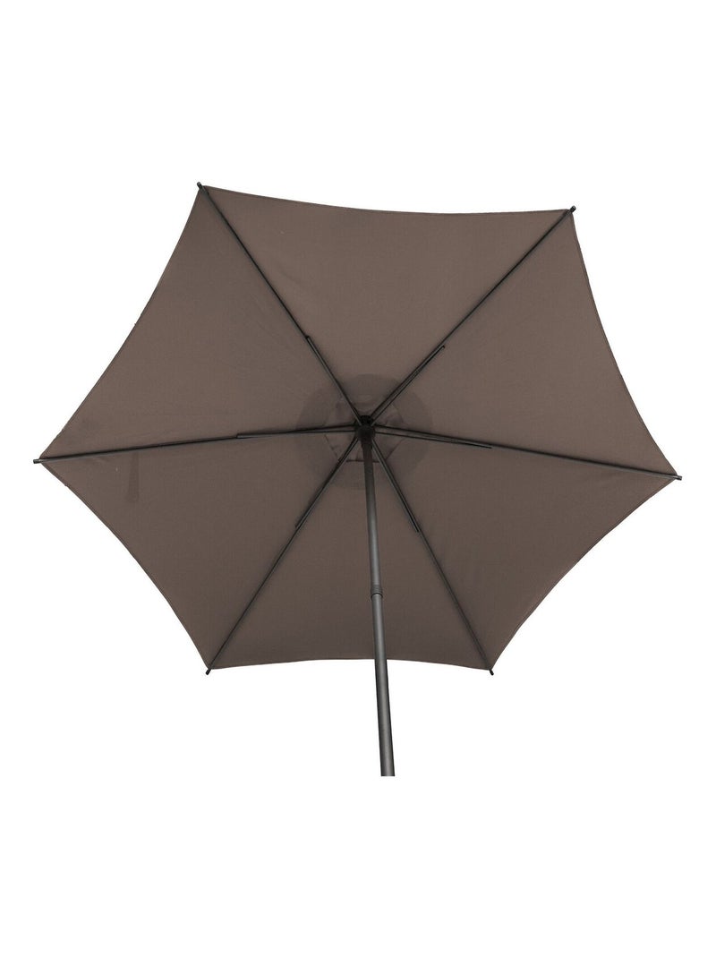 Parasol Soya rond Taupe - Kiabi