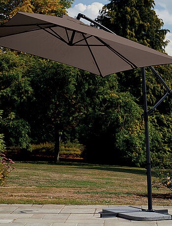 Parasol Structure Métal à Pied Déporté 3 x 2 m