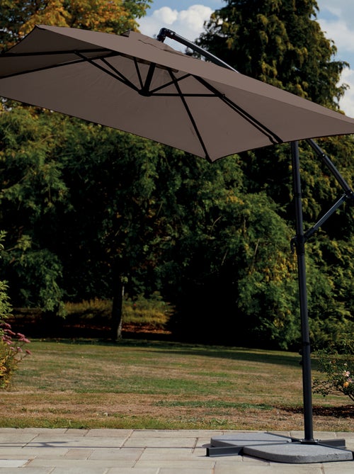 Parasol Structure Métal à Pied Déporté 3 x 2 m - Kiabi