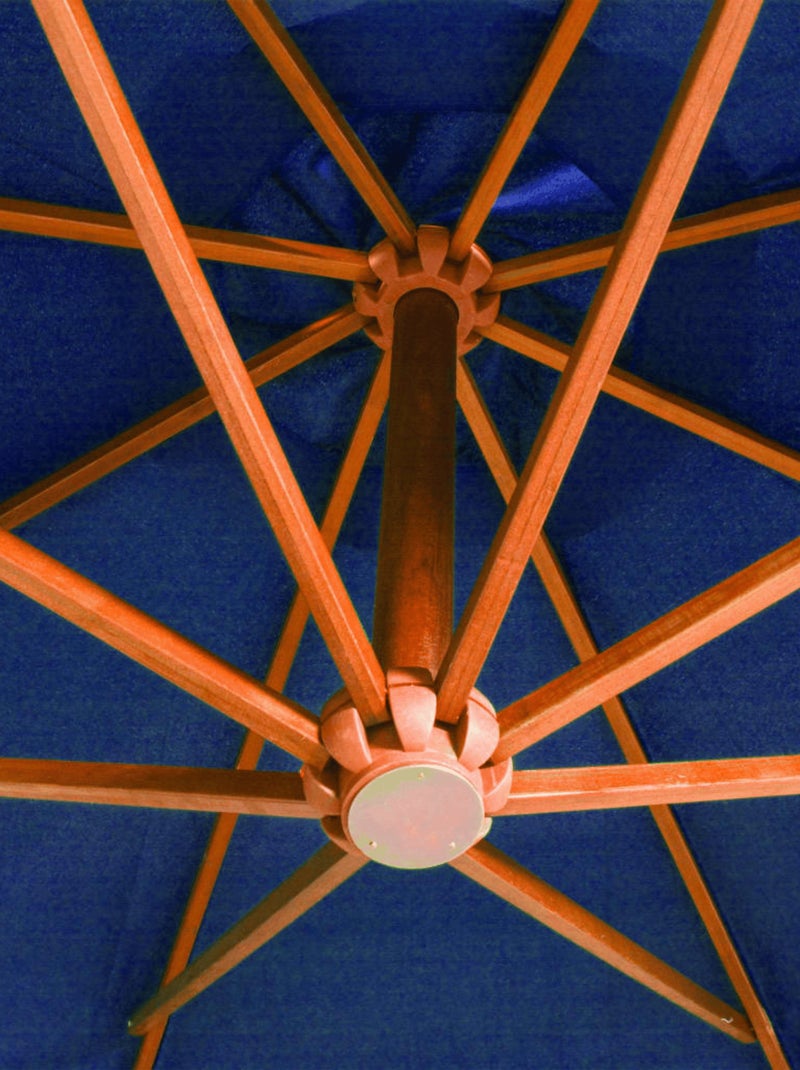 Parasol suspendu en bois Bleu roi - Kiabi